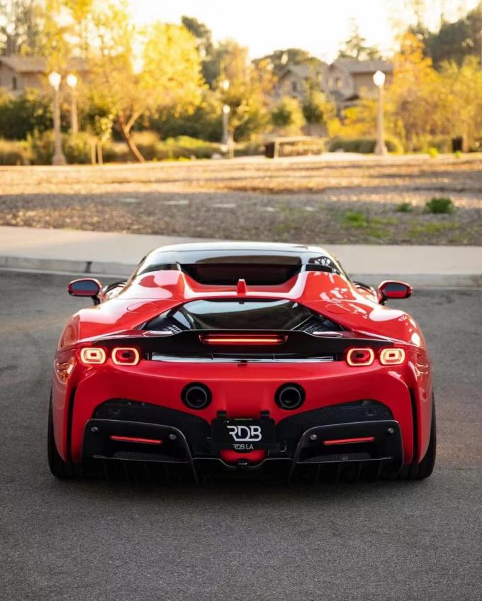 Sf90 Kit For Ferrari SF90 Carbon Fiber Body Kit SF90 Upgrade RYFT Style Jump ...