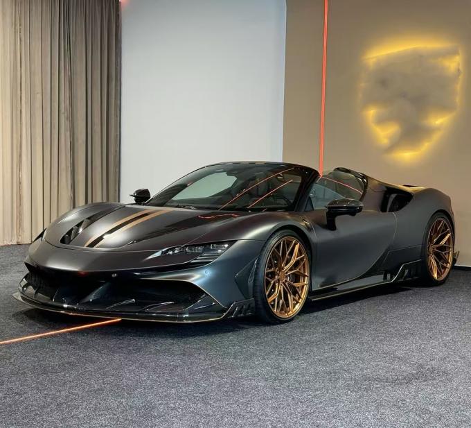 Sf90 Kit Ferrari SF90 Carbon Fiber Body SF90 KY PP Plastic Diffuser Spoiler Side ...