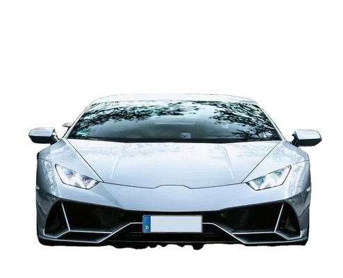 White EVO Style Carbon Fiber Body Kit Replace Front And Rear Bumper Evo Widebody Kit