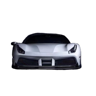 For Ferrari 488 Carbon Fiber Body Kit 488 Upgraded Vors Style Carbon Fiber Front Lip Diffuser Spoiler Body Kit