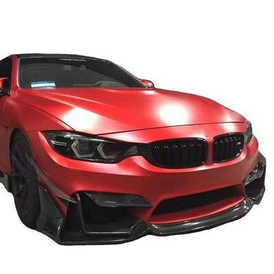 For BMW M3 M4 F80 F82 Carbon Fiber Body Kit M3 M4 F80 F82 Upgrade MAD Style Carbon Fiber Front Lip Diffuser Spoiler