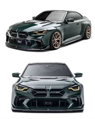For BMW G87 M2 Dry Carbon Fiber Body Kit G87 M2 AD Style Front Bumper Spoiler Side Skirt Diffuser