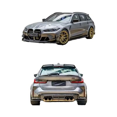 For BMW G81 M3 Touring Dry Carbon Fiber Body Kit M3 Touring AE Carbon Fiber Front Lip Diffuser Spoiler Side Skirt Hood
