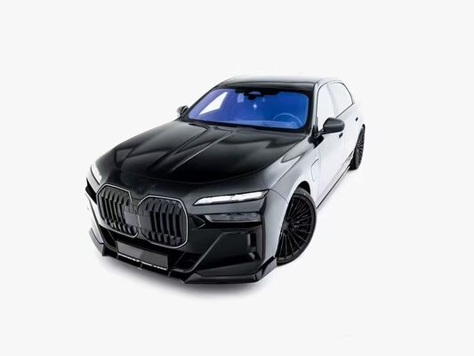 For BMW 7 Series G70 Carbon Fiber Body Kit G70 740i Upgraded MAX-style Carbon Fiber Front Lip Diffuser Spoiler Body Kit