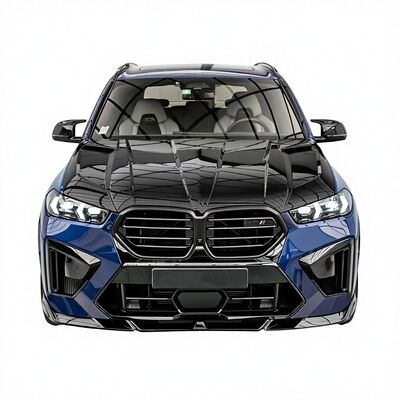 For BMW X5M Carbon Fiber Body Kit X5M LD Carbon Fiber Front Lip Diffuser Spoiler Engine Hood X5M Bumper Auto Parts