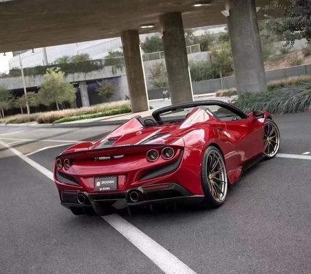 Novit Style Carbon Fiber Body Kit for Ferrari F8 Carbon Fiber Body Kit Front Shovel Rear Diffuser Spoiler
