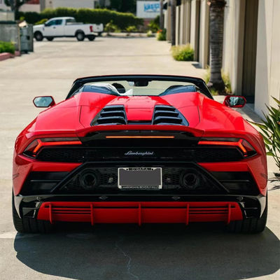 White EVO Style Carbon Fiber Body Kit Replace Front And Rear Bumper Evo Widebody Kit