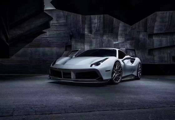 For Ferrari 488 Carbon Fiber Body Kit 488 Upgraded Vors Style Carbon Fiber Front Lip Diffuser Spoiler Body Kit