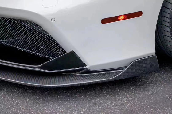 For Ferrari 488 Carbon Fiber Body Kit 488 Upgraded Vors Style Carbon Fiber Front Lip Diffuser Spoiler Body Kit