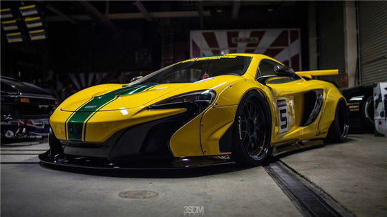 For McLaren 650S 625c Wide-body Kit 650S 625c Upgrades the LB-style Front and Rear Bumper Spoiler Widebody Kit