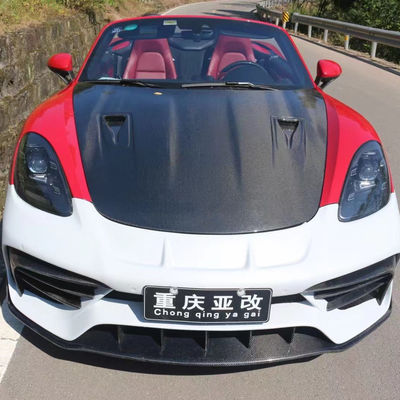 High Quality Carbon Fiber Cover for Porsche 718 Boxster Carbon Fiber Engine Hatch 718 Upgrade GT4 Cover