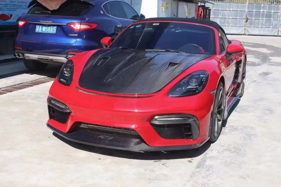 High Quality Carbon Fiber Cover for Porsche 718 Boxster Carbon Fiber Engine Hatch 718 Upgrade GT4 Cover