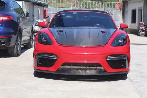 High Quality Carbon Fiber Cover for Porsche 718 Boxster Carbon Fiber Engine Hatch 718 Upgrade GT4 Cover