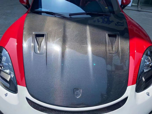 High Quality Carbon Fiber Cover for Porsche 718 Boxster Carbon Fiber Engine Hatch 718 Upgrade GT4 Cover