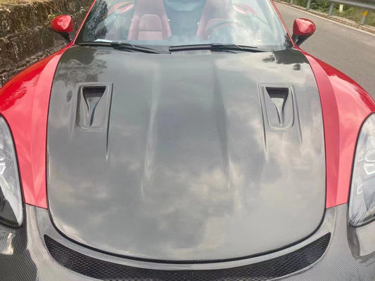 High Quality Carbon Fiber Cover for Porsche 718 Boxster Carbon Fiber Engine Hatch 718 Upgrade GT4 Cover