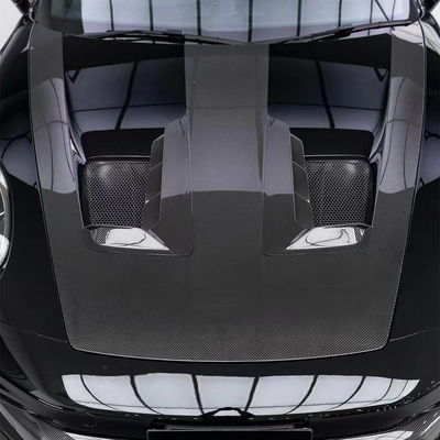 Blue Porsche Body Kit 992  GT3RS Style Dry Carbon Fiber Hood