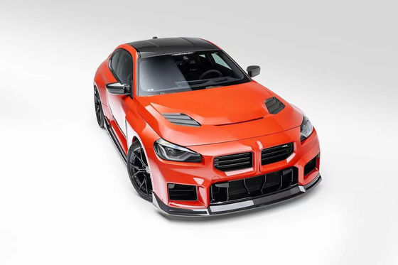 For BMW M2 Carbon Fiber Body Kit M2 Upgraded Vors-style Carbon Fiber Front Lip Diffuser Spoiler Hood Side Skirt