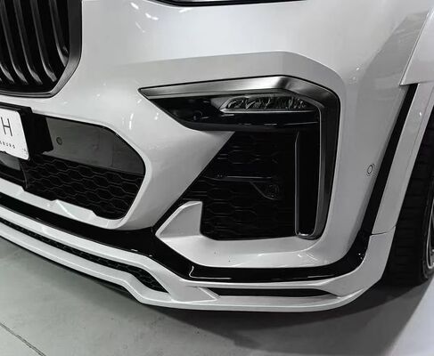 For the BMW X7 Carbon Fiber Body Kit X7 LM Style Widebody Kit X7 Carbon Fiber Front Lip Diffuser  Spoiler  Hood Wheel Arches