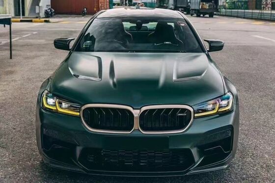 For BMW F90 M5 Carbon Fiber Hood F90 M5 Has Been Upgraded with a CS-style Carbon Fiber Hood and Engine Cover