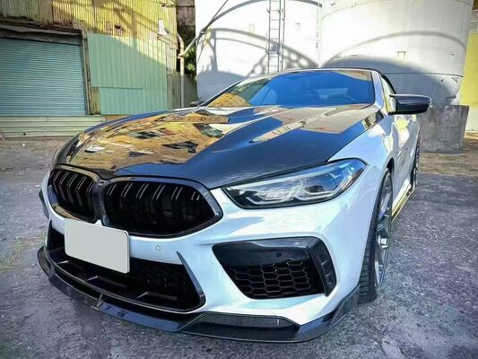 For BMW M8 F91 F93 Carbon Fiber Body Kit M8 Upgrade PAK Style Carbon Fiber Front Lip Diffuser Spoiler