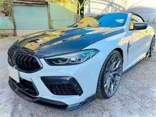 For BMW M8 F91 F93 Carbon Fiber Body Kit M8 Upgrade PAK Style Carbon Fiber Front Lip Diffuser Spoiler