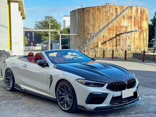 For BMW M8 F91 F93 Carbon Fiber Body Kit M8 Upgrade PAK Style Carbon Fiber Front Lip Diffuser Spoiler