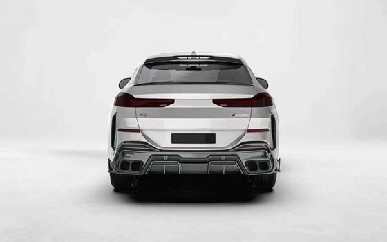 For BMW X6 G06 Carbon Fiber Body Kit X6 Upgrade PAK Style Carbon Fiber Front Lip Diffuser Spoiler Hood Side Skirt Wing