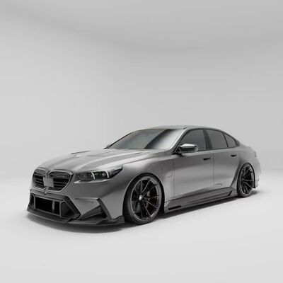 For BMW M5 G90 Carbon Fiber Body Kit M5 G90 RZ-style Carbon Fiber Front Lip Diffuser Spoiler