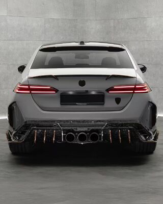 For BMW M5 G90 Carbon Fiber Body Kit M5 G90 MSY-style Carbon Fiber Front Lip Diffuser Spoiler Hood