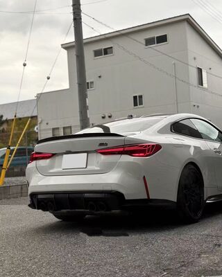 For BMW G82 M4 Dry Carbon Fiber Body Kit G82 M4 3D Style Carbon Fiber Front Lip Side Skirt Diffuser Spoiler