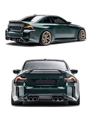 For BMW G87 M2 Dry Carbon Fiber Body Kit G87 M2 AD Style Front Bumper Spoiler Side Skirt Diffuser