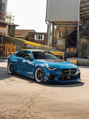 For BMW G87 M2 Dry Carbon Fiber Body Kit G87 M2 AD Style Front Bumper Spoiler Side Skirt Diffuser