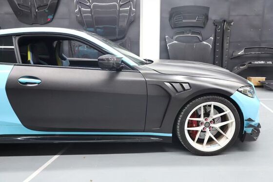 For BMW G82 M4 Dry Carbon Body Kit G82 M4 Upgraded N-style Carbon Fiber Mudguards Spoiler Hood