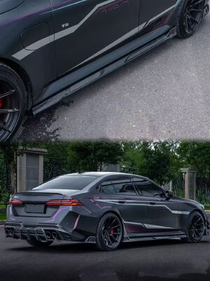 For BMW G90 M5 Carbon Fiber Body Kit G90 M5 AE-style Carbon Fiber Front Lip Diffuser Spoiler Side Skirt