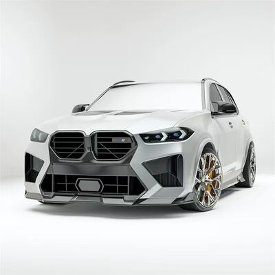 For BMW X5M Dry Carbon Fiber Body Kit X5M RZ-style Carbon Fiber Front Lip Diffuser Spoiler Side Skirt