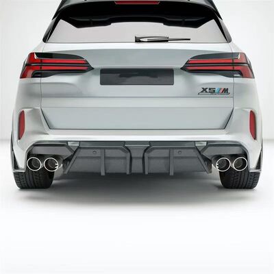 For BMW X5M Dry Carbon Fiber Body Kit X5M RZ-style Carbon Fiber Front Lip Diffuser Spoiler Side Skirt