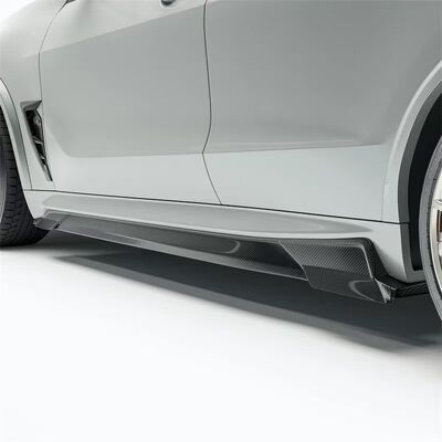 For BMW X5M Dry Carbon Fiber Body Kit X5M RZ-style Carbon Fiber Front Lip Diffuser Spoiler Side Skirt