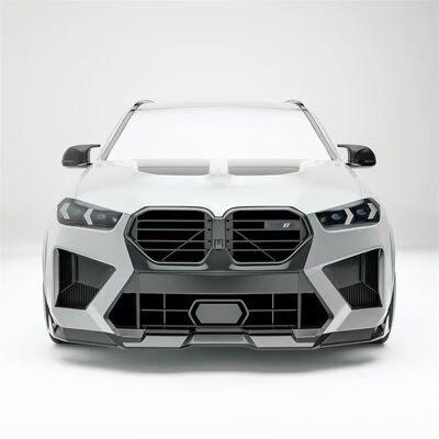 For BMW X6M Dry Carbon Fiber Body Kit X6M RZ-style Carbon Fiber Front Lip Diffuser Spoiler Side Skirt