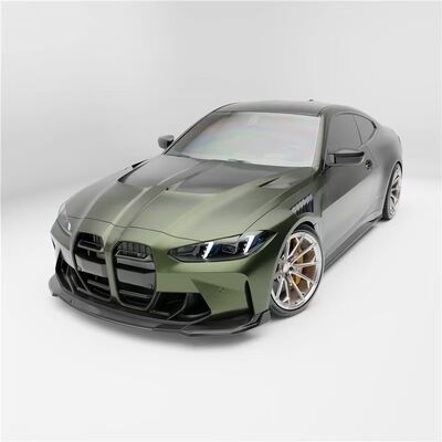 For BMW G82 M4 Dry Carbon Fiber Body Kit M4 RZ-style Front Lip Diffuser Spoiler Side Skirts M4 Fenders