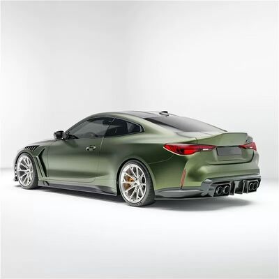 For BMW G82 M4 Dry Carbon Fiber Body Kit M4 RZ-style Front Lip Diffuser Spoiler Side Skirts M4 Fenders