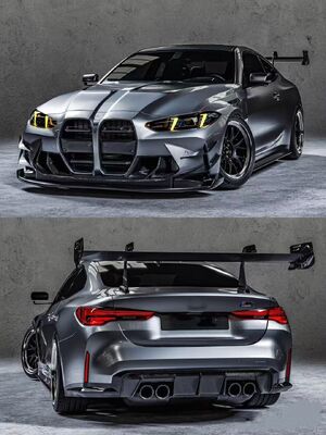 For BMW G80 G82 M3 M3 Dry Carbon Fiber Body Kit M3 M4 RZ Front Lip Diffuser Spoiler Hood Fender M3 and M4 Body Kits