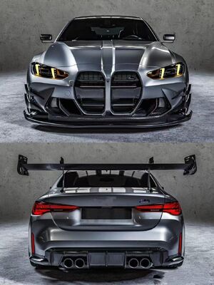 For BMW G80 G82 M3 M3 Dry Carbon Fiber Body Kit M3 M4 RZ Front Lip Diffuser Spoiler Hood Fender M3 and M4 Body Kits