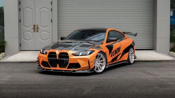 For BMW G82 M4 Dry Carbon Fiber Body Kit M4 AE Style Front Lip Diffuser Spoiler Side Skirts M4 Fenders