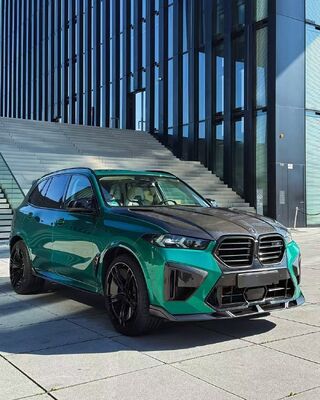 For BMW X5M Carbon Fiber Body Kit X5M LD Carbon Fiber Front Lip Diffuser Spoiler Engine Hood X5M Bumper Auto Parts