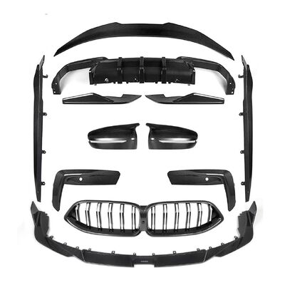 For the BMW M8 Carbon Fiber Body Kit M8 SQ Carbon Fiber Front Lip Diffuser Spoiler Hood  M8 Front Lip Diffuser