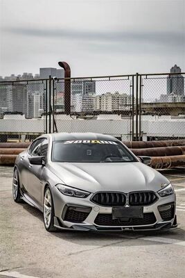 For the BMW M8 Carbon Fiber Body Kit M8 SQ Carbon Fiber Front Lip Diffuser Spoiler Hood  M8 Front Lip Diffuser