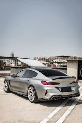 For the BMW M8 Carbon Fiber Body Kit M8 SQ Carbon Fiber Front Lip Diffuser Spoiler Hood  M8 Front Lip Diffuser